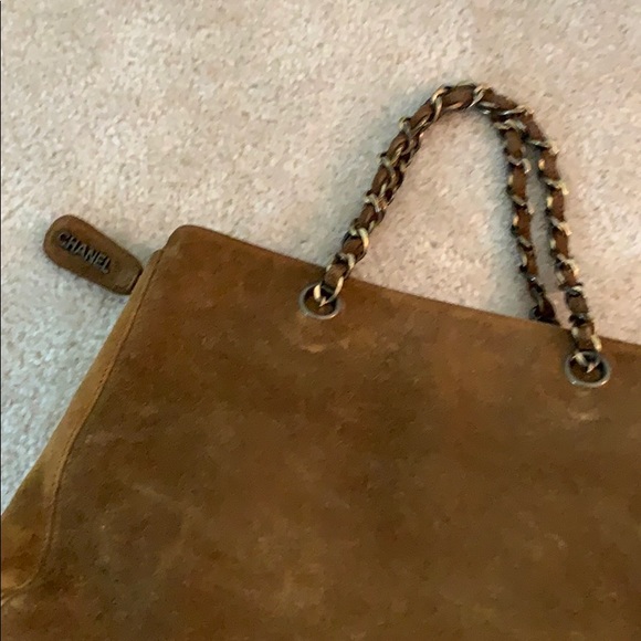 Chanel Vintage Suede Tote - Picture 7 of 8